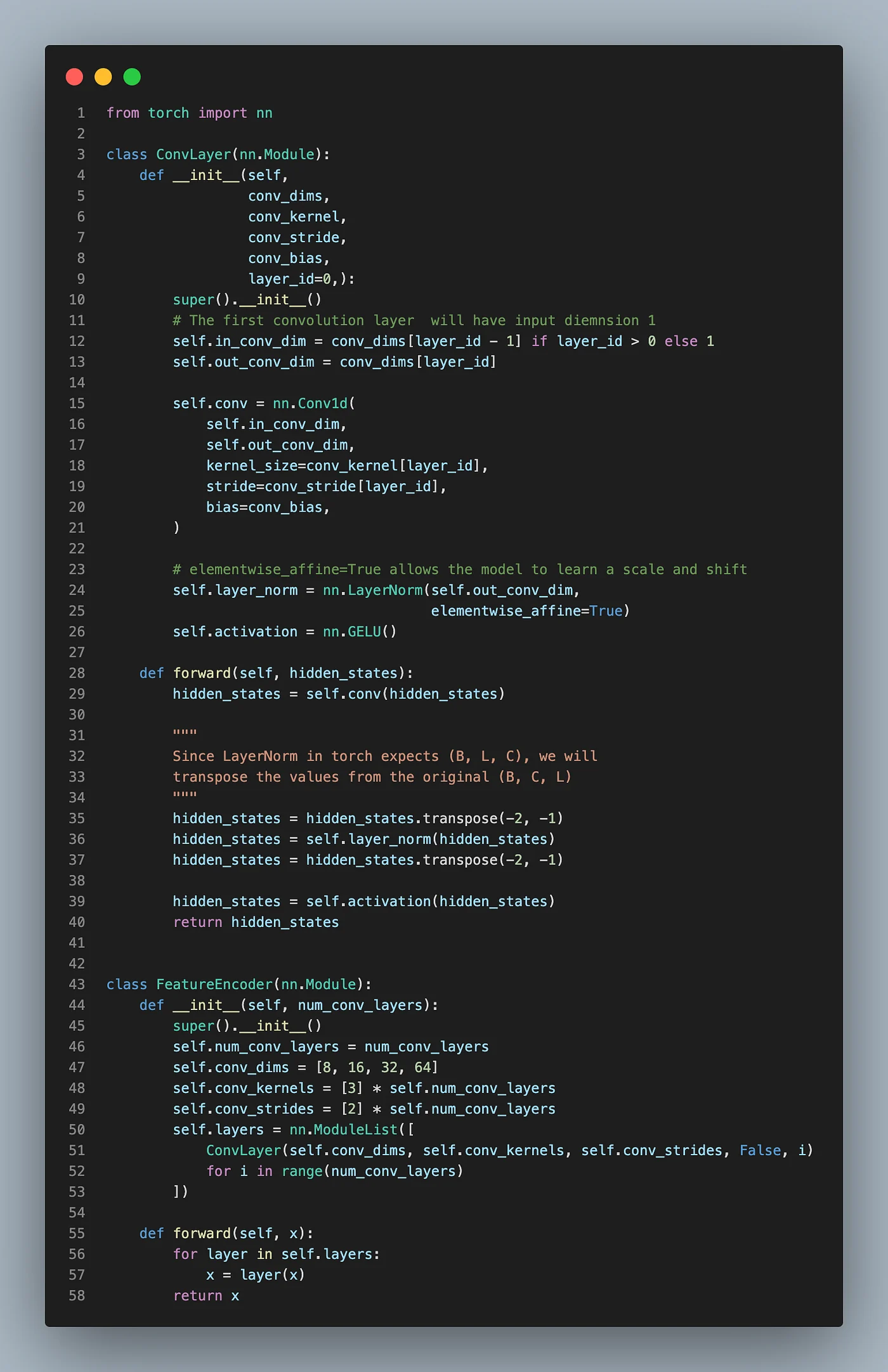A distilled version of the feature encoder used in Wav2Vec2